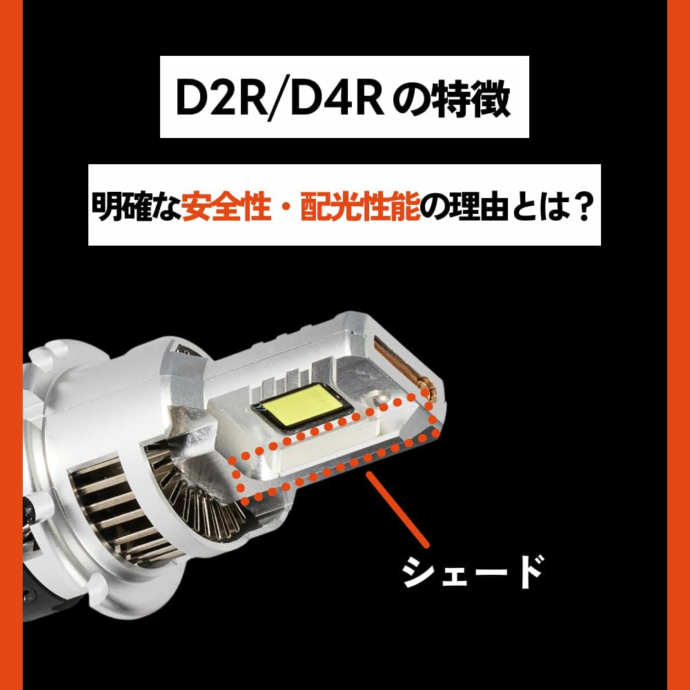 HID屋 LED ヘッドライト D2S D2R D4S D4R DSシリーズ 19300cd(カンデラ