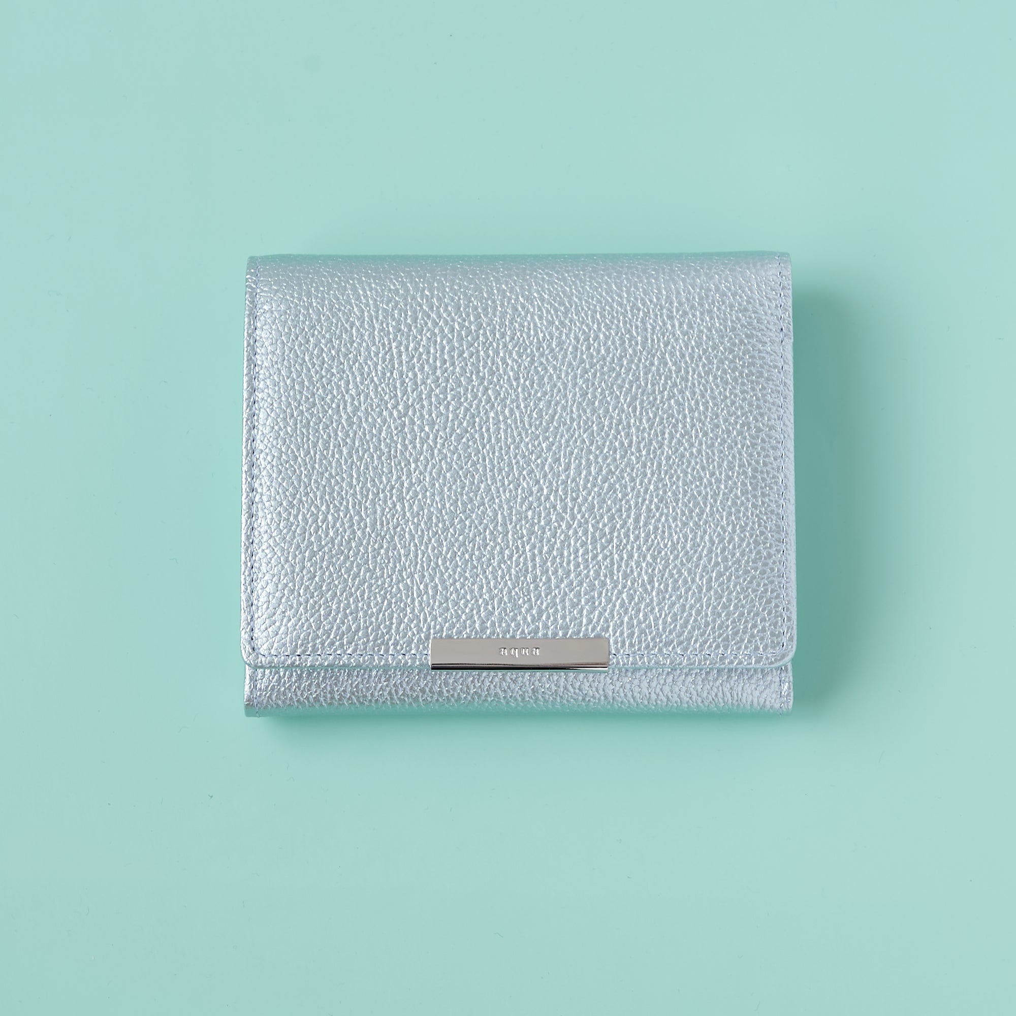Left-Handed Wallet – Ice Blue Leather, Yamato Tokyo | HIDARI