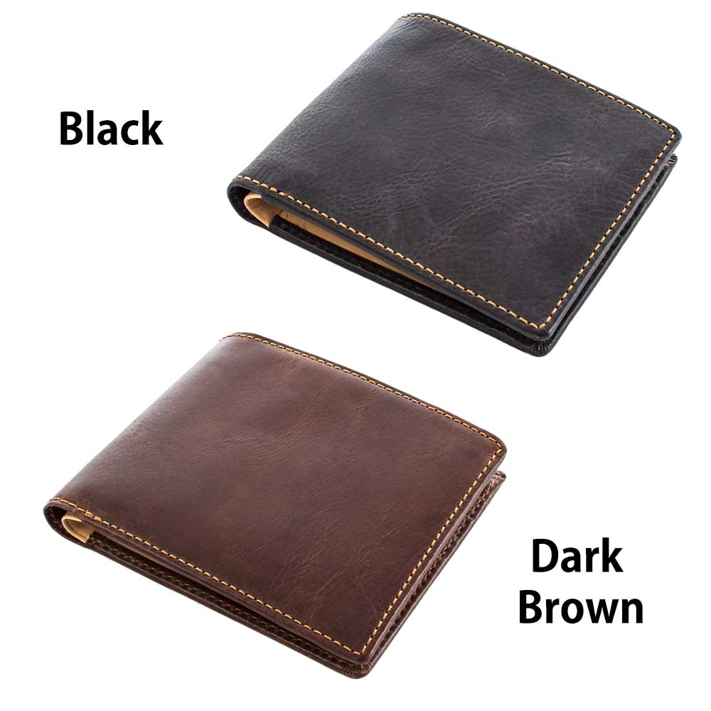 CEINT 2 COWHIDE LEATHER BI-FOLD WALLET | HIDEO WAKAMATSU ONLINE