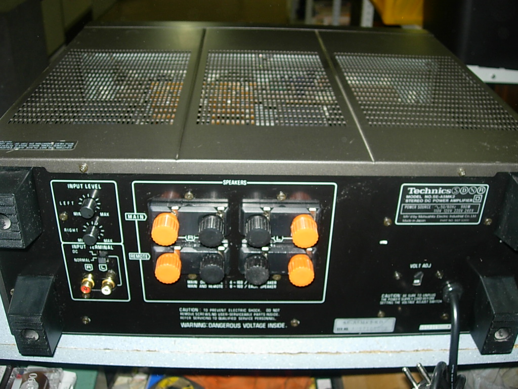 □TG0813 ☆ Technics テクニクス SE-A5MK2 MKII ステレオパワーアンプ