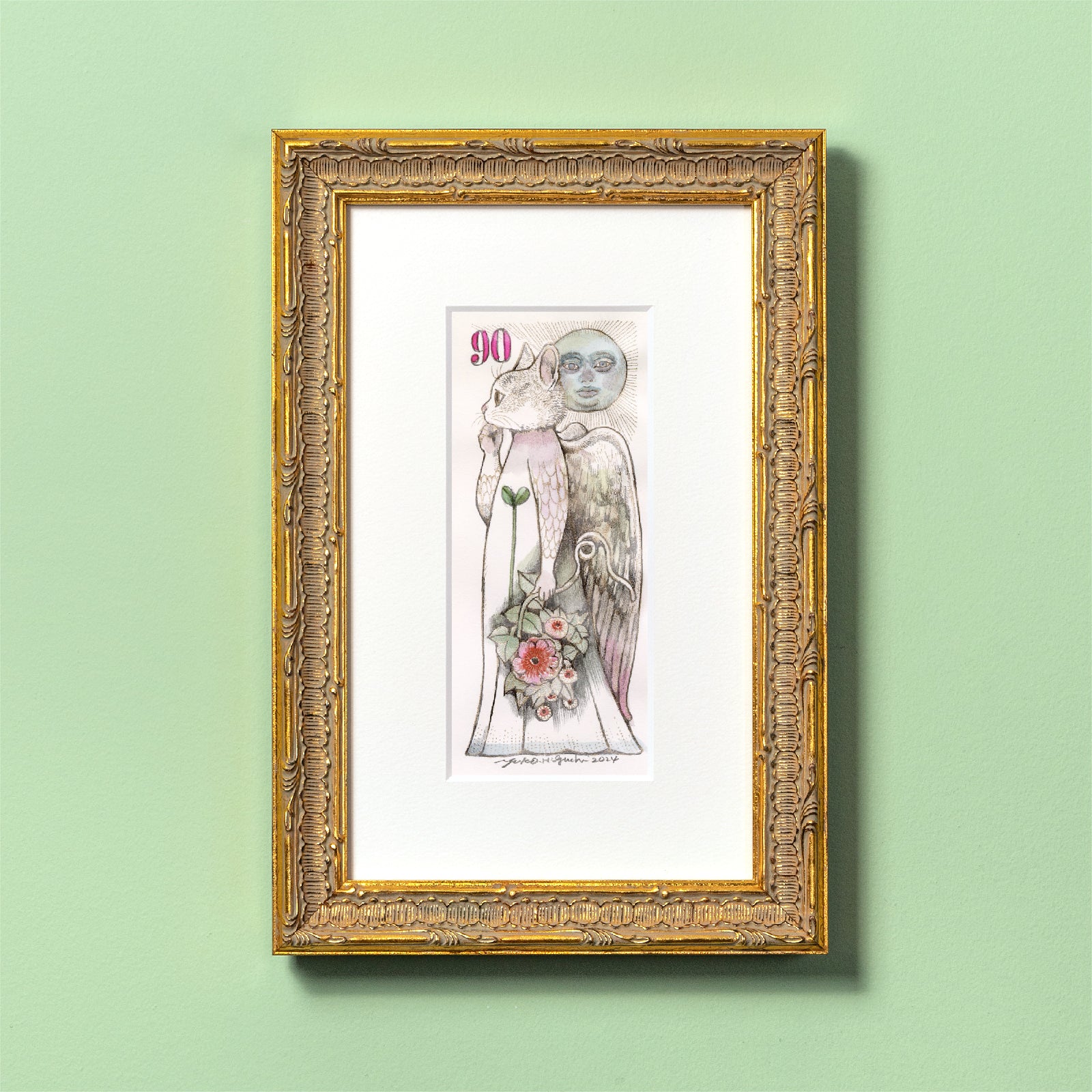 ヒグチユウコ作品 エングレービング「BABEL」 No.90 – ボリス雑貨店