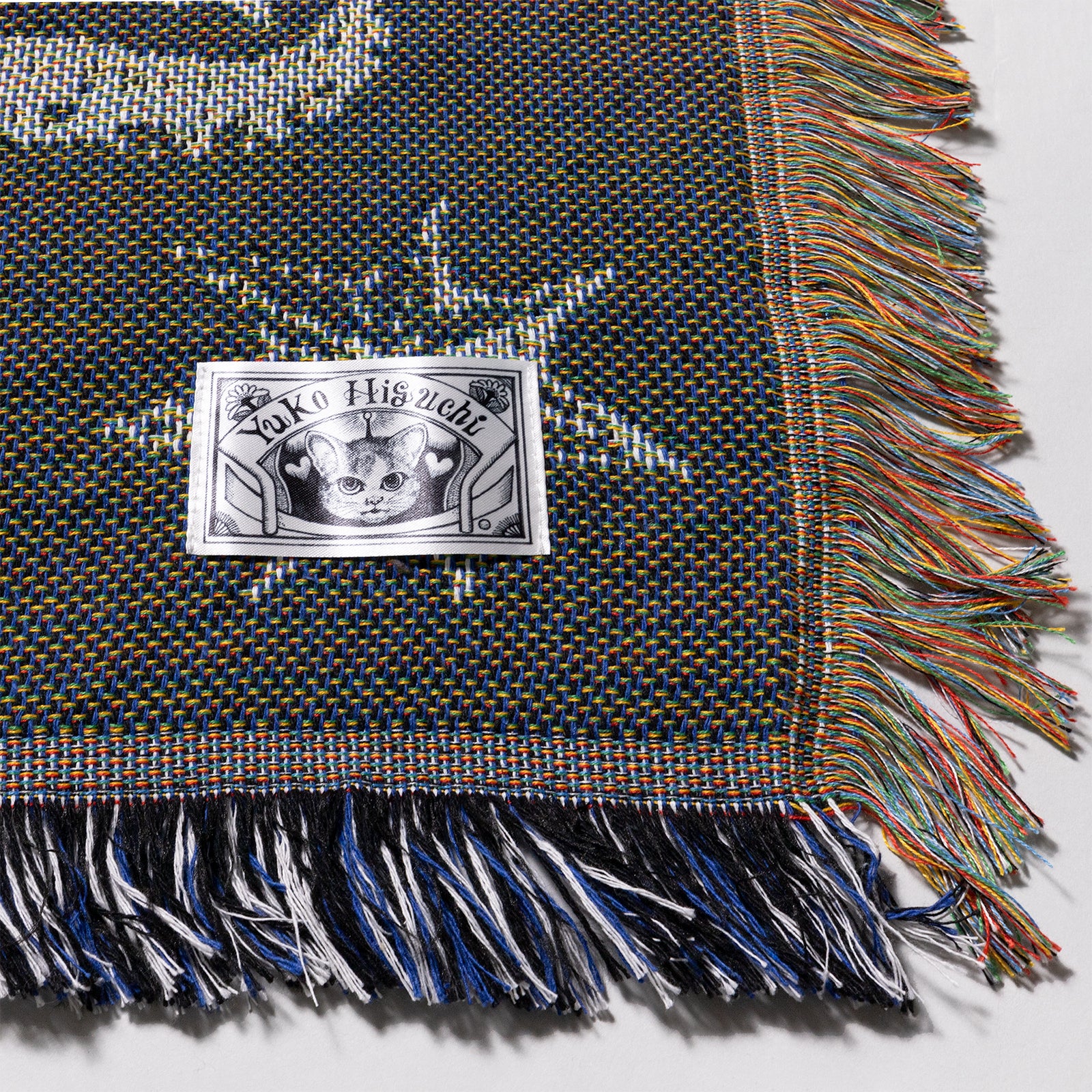 チ*ー様 ボリス雑貨店 寝具 ブランケット ヒグチユウコ 青の花柄