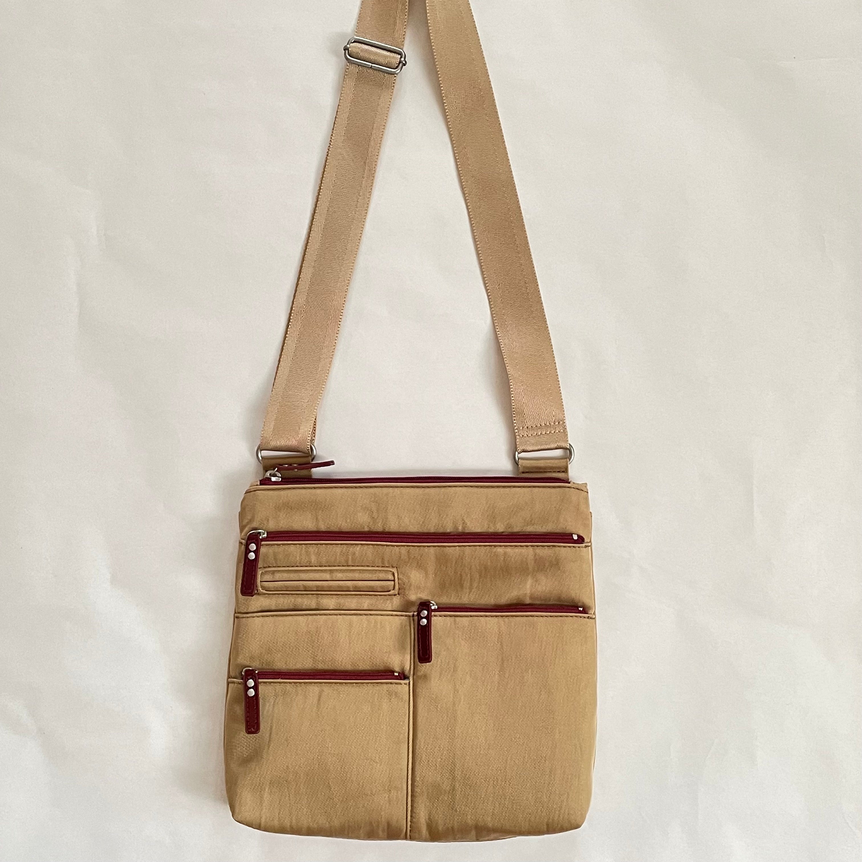 NICO - Rattan x Red | Multi-Pocket Shoulder Bag | Small – Highway