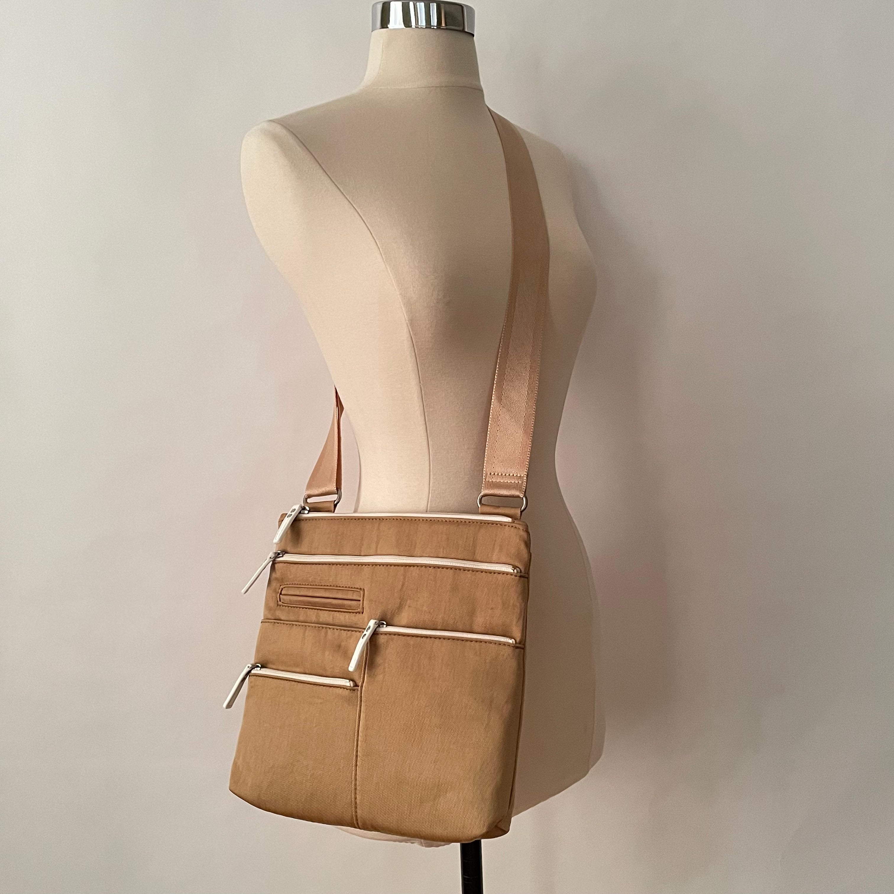 NICO - Rattan x White | Multi-Pocket Shoulder Bag | Small – Highway