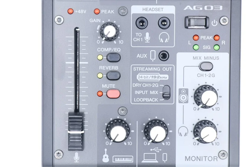 YAMAHA AG03MK2をレビュー。ライブ配信で最強のオーディオ