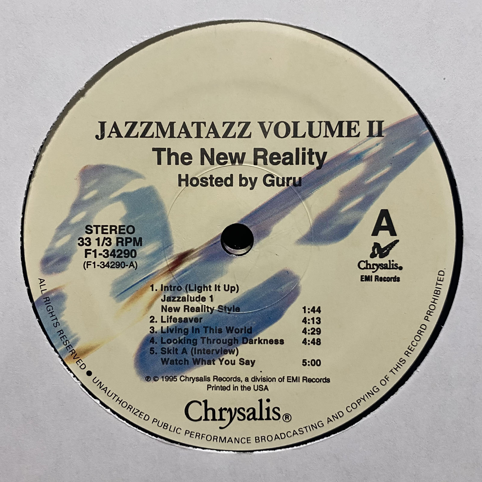 GURU'S JAZZMATAZZ - VOLUME II - THE NEW REALITY (VINYL 2LP) 1995