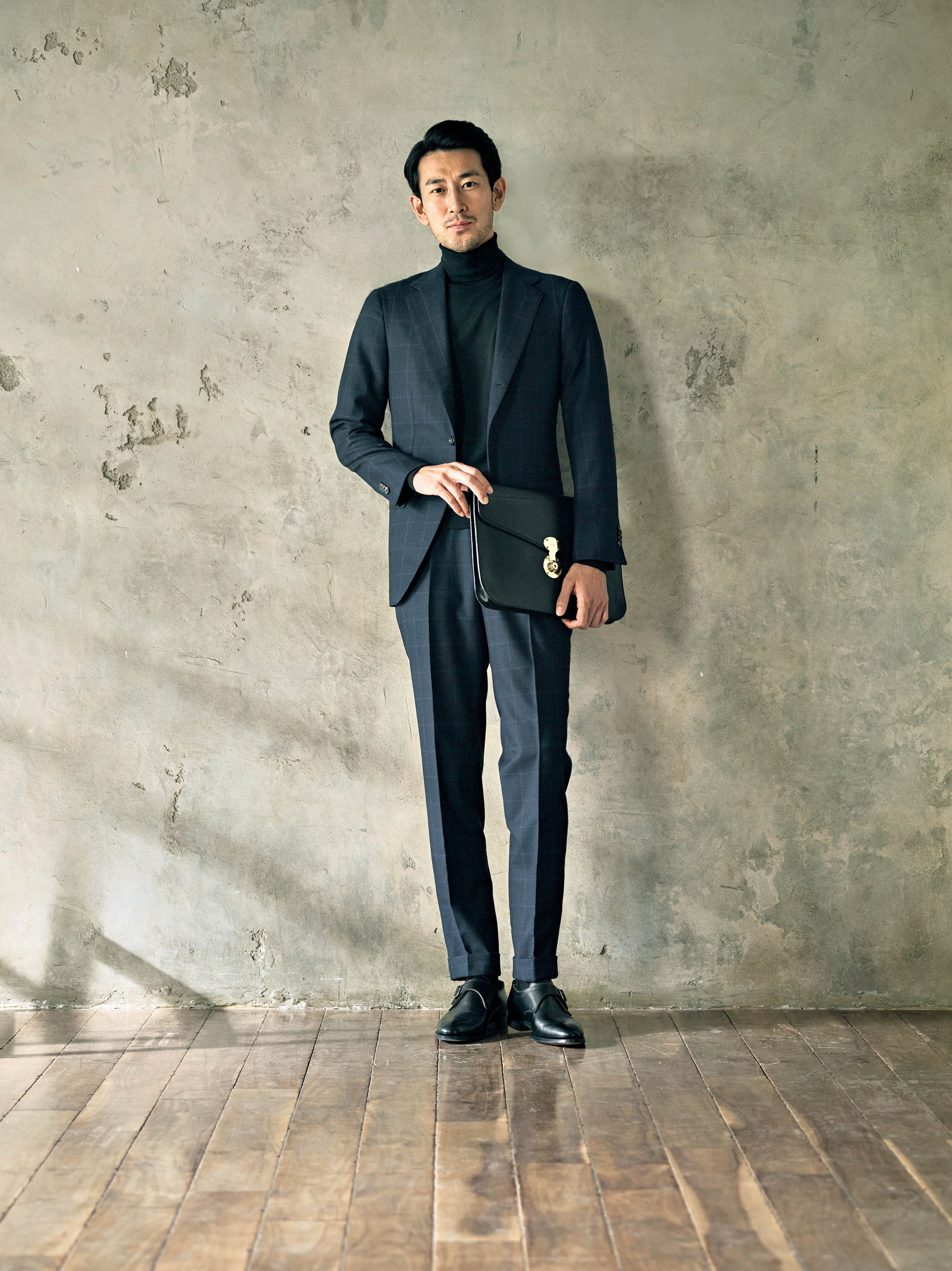 BEAMSF ダークネイビー スーツ 46 6R ビームスf ネイビースーツ 46 春