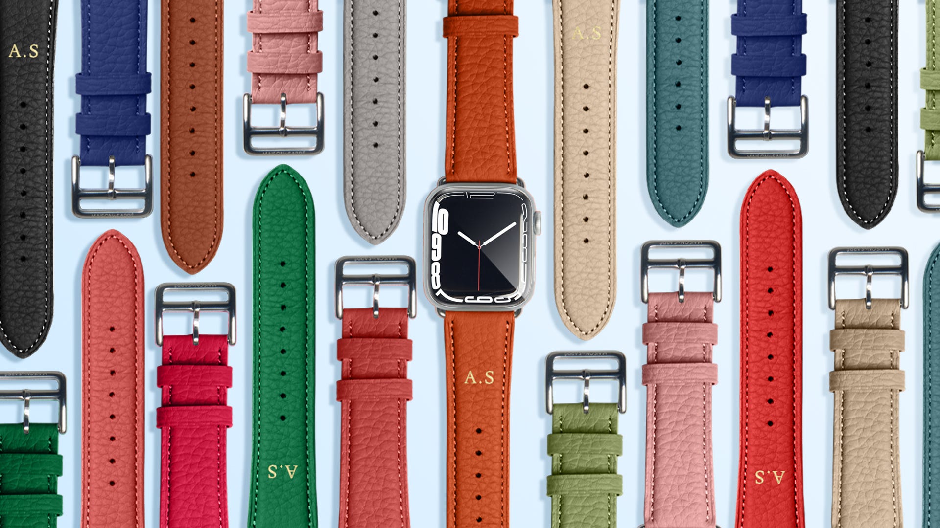 イニシャル刻印も♡ メゾン ド サブレの「アップルウォッチ バンド」で