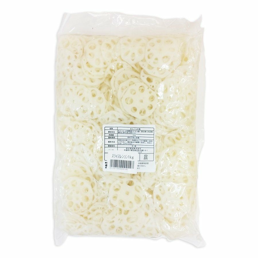 スライス水煮レンコン 1kg 中国産 | 韓国広場e-shop本店