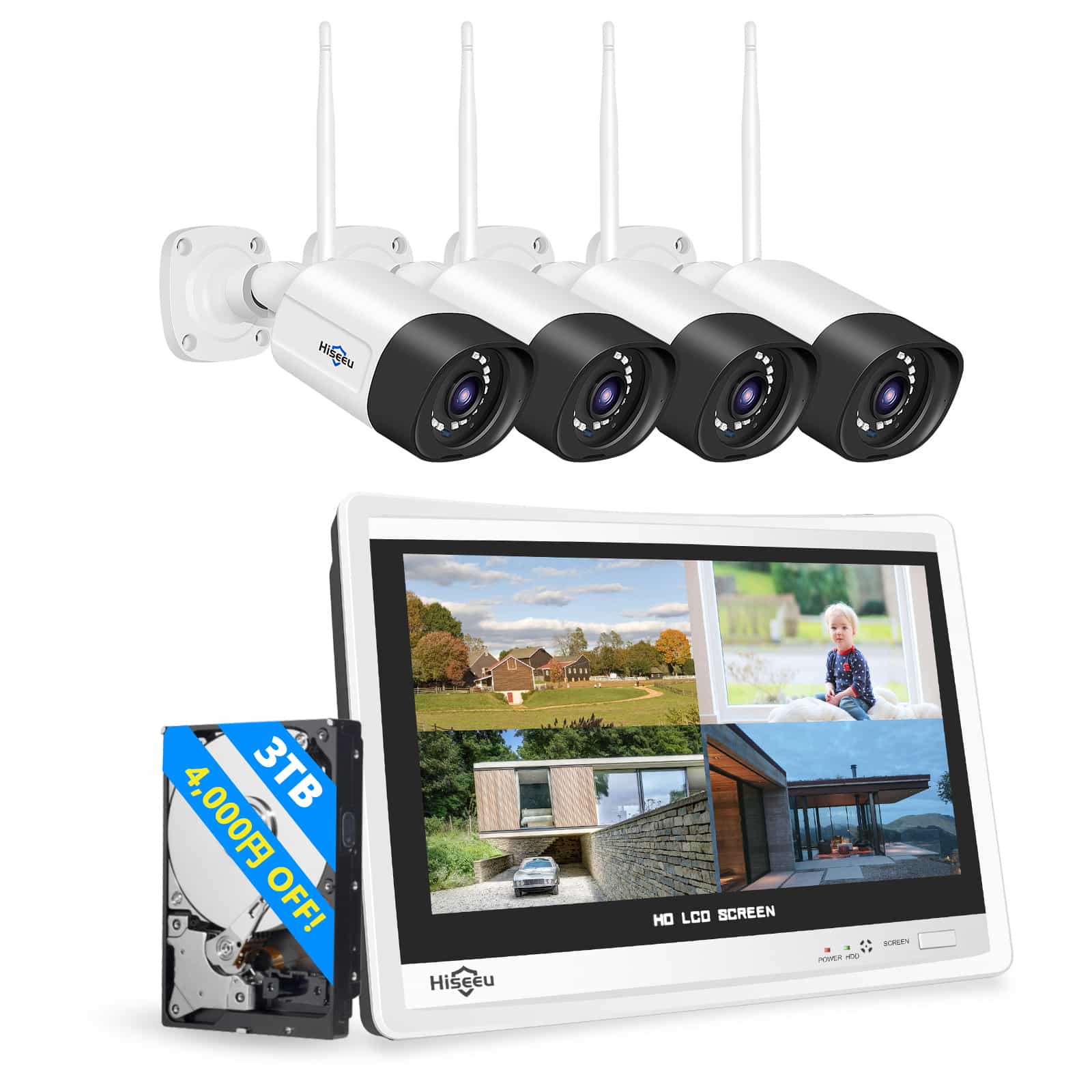 スマート暗視機能 HD500万 ワイヤレスカメラ 【公式通販】