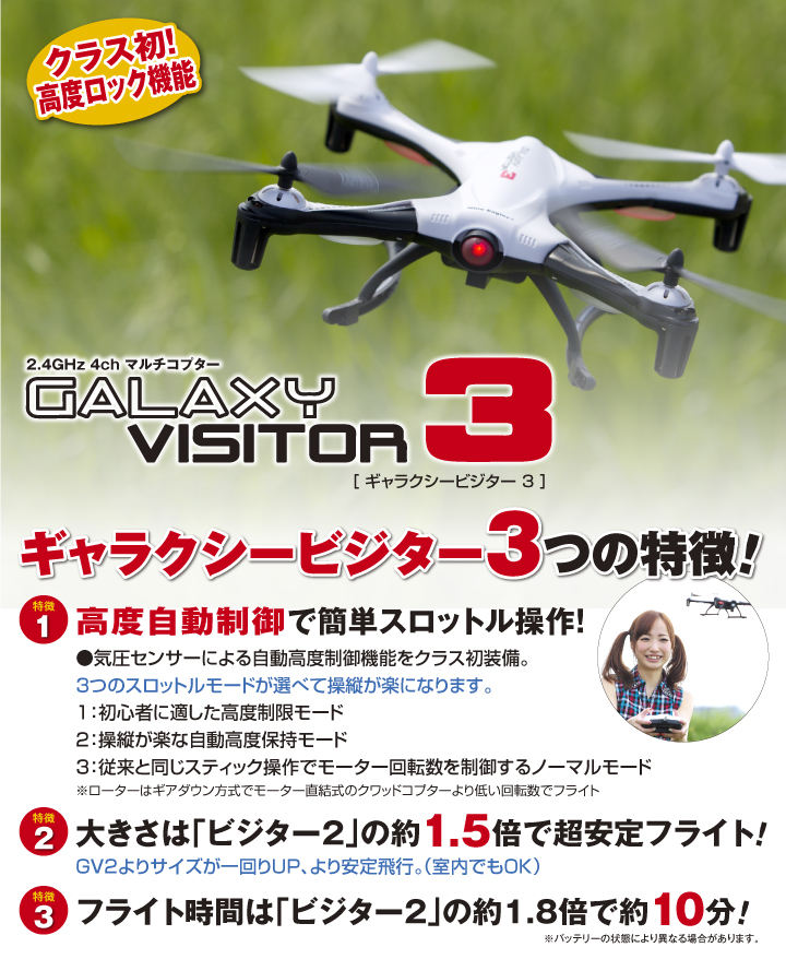 2.4GHz 4ch マルチコプター（ドローン クアッドコプター）Galaxy