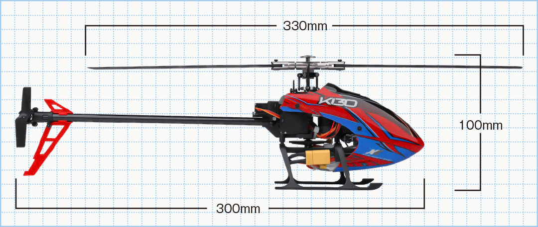 6CH ブラシレスモーター3D6Gシステムヘリコプター［ K130 ］ | Hitec