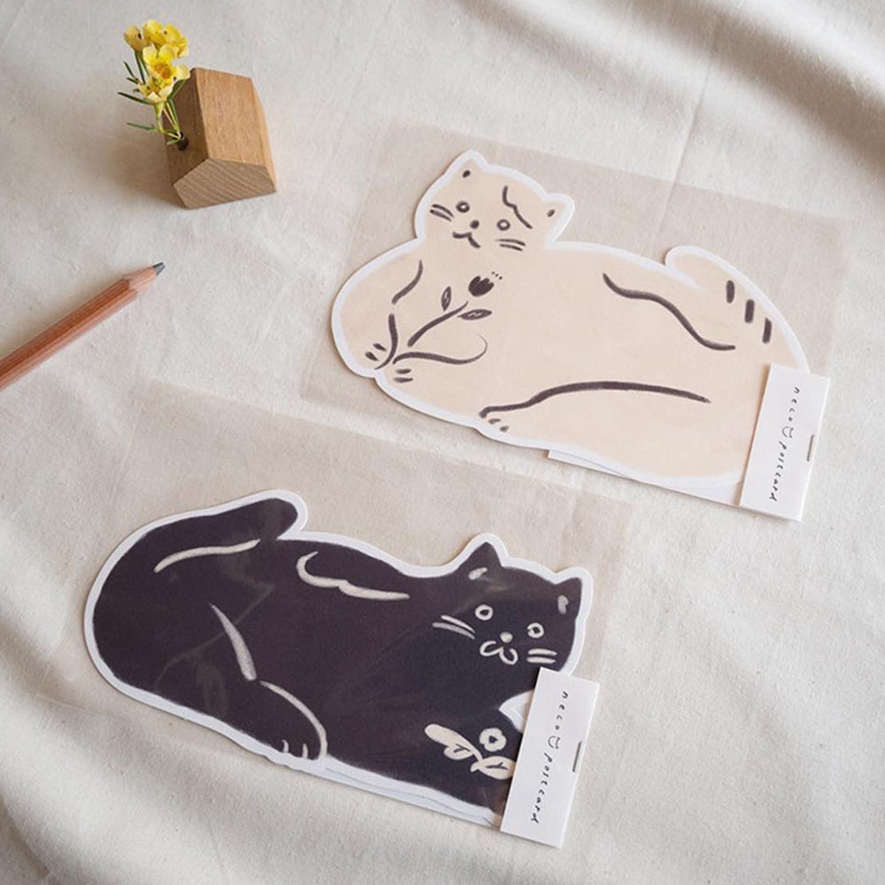 猫ポストカード 黒猫（中村玲子）｜HITOTOKI公式オンラインストア