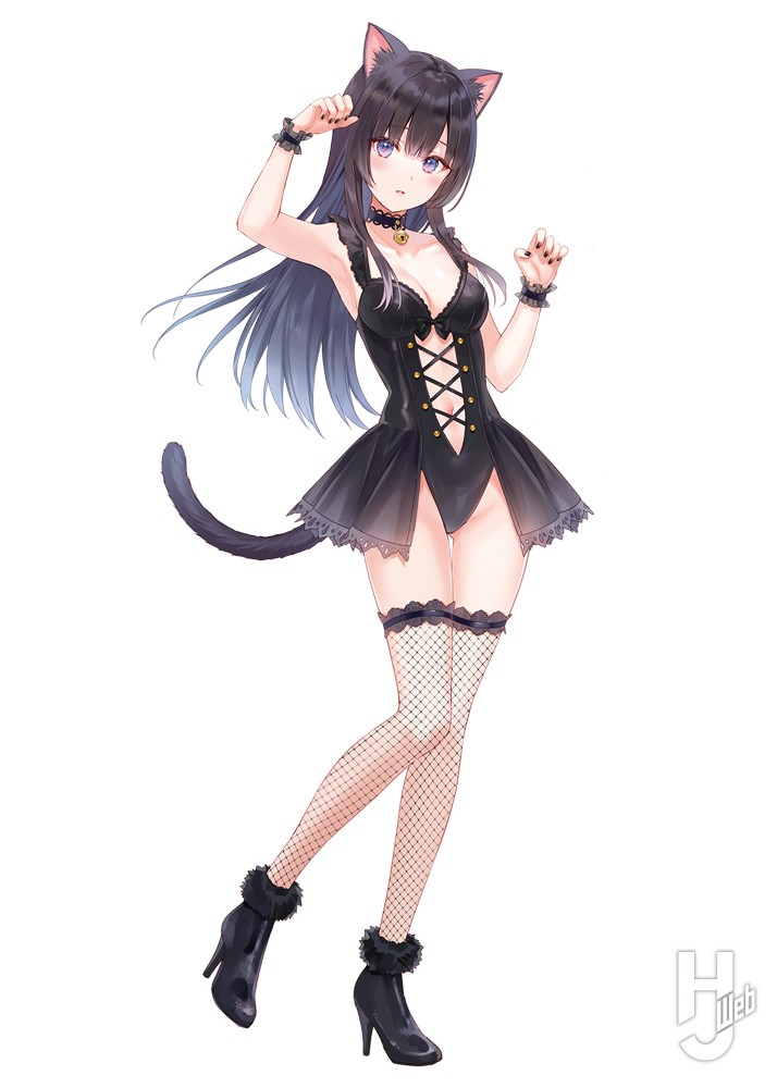 フカヒレ氏描き起こし！ネコミミ悠佳がにゃんこポーズであなたを悩殺