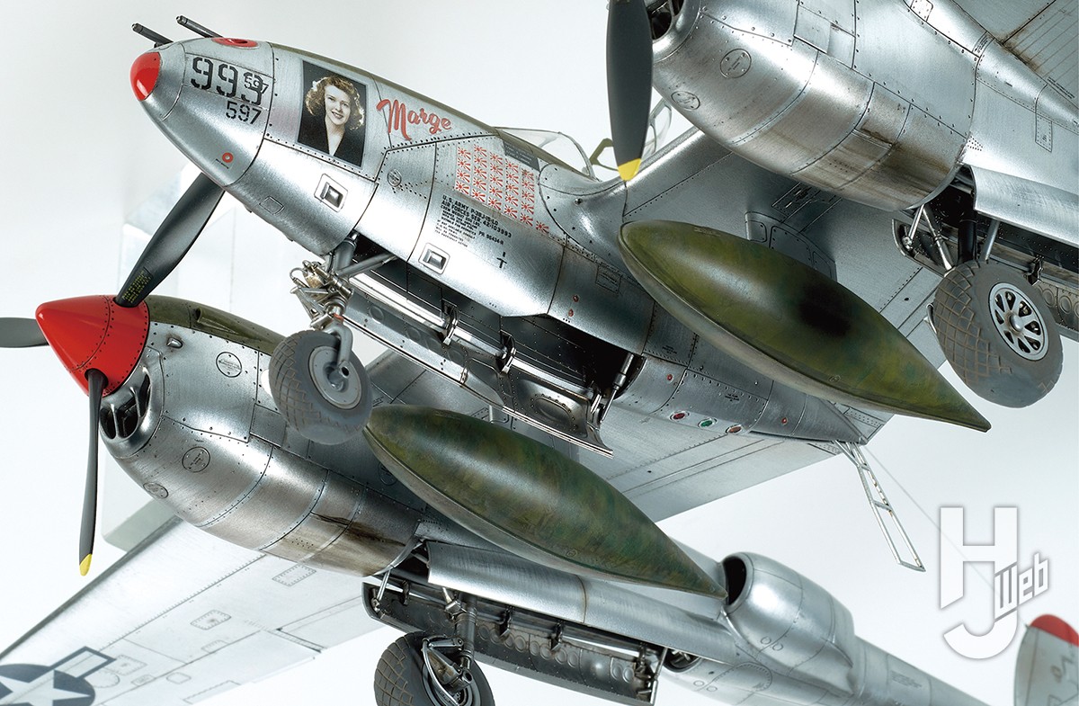 タミヤからP-38ライトニングのJ型がついに登場！【ロッキード P-38J