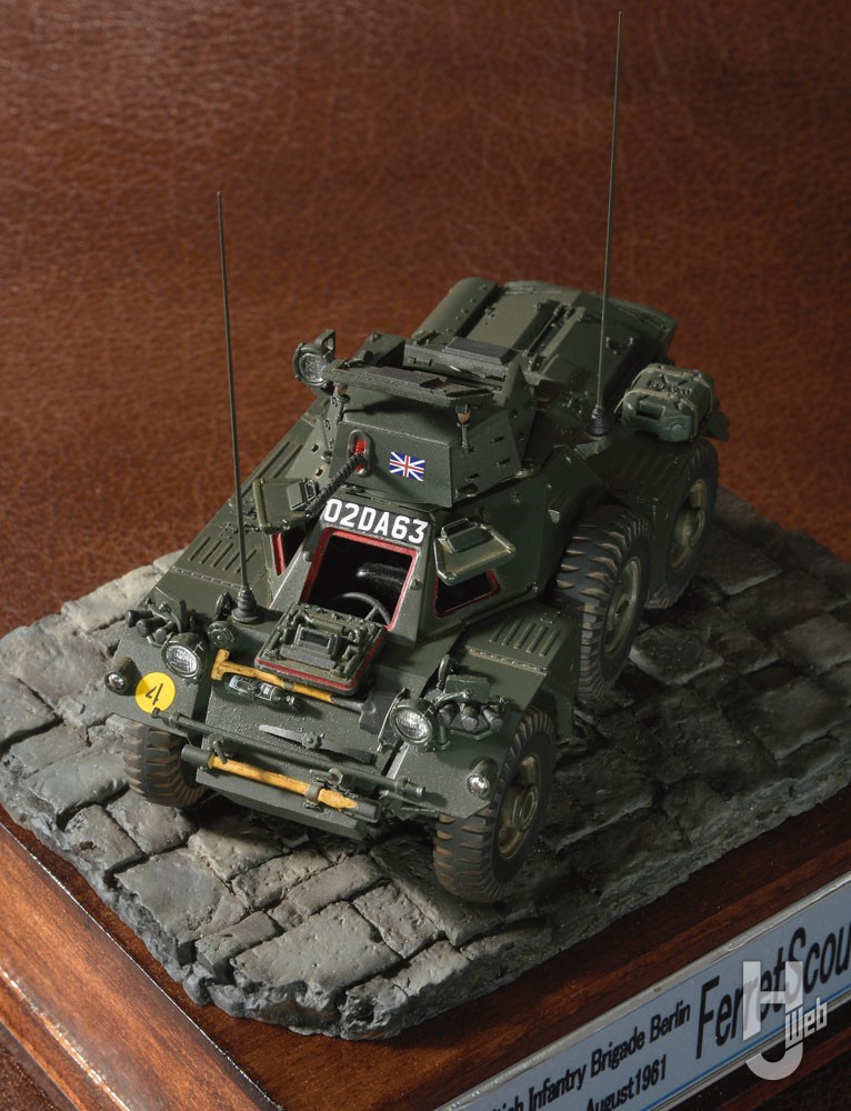 エアフィックス「フェレット装甲車 Mk.2」に内部インテリアを