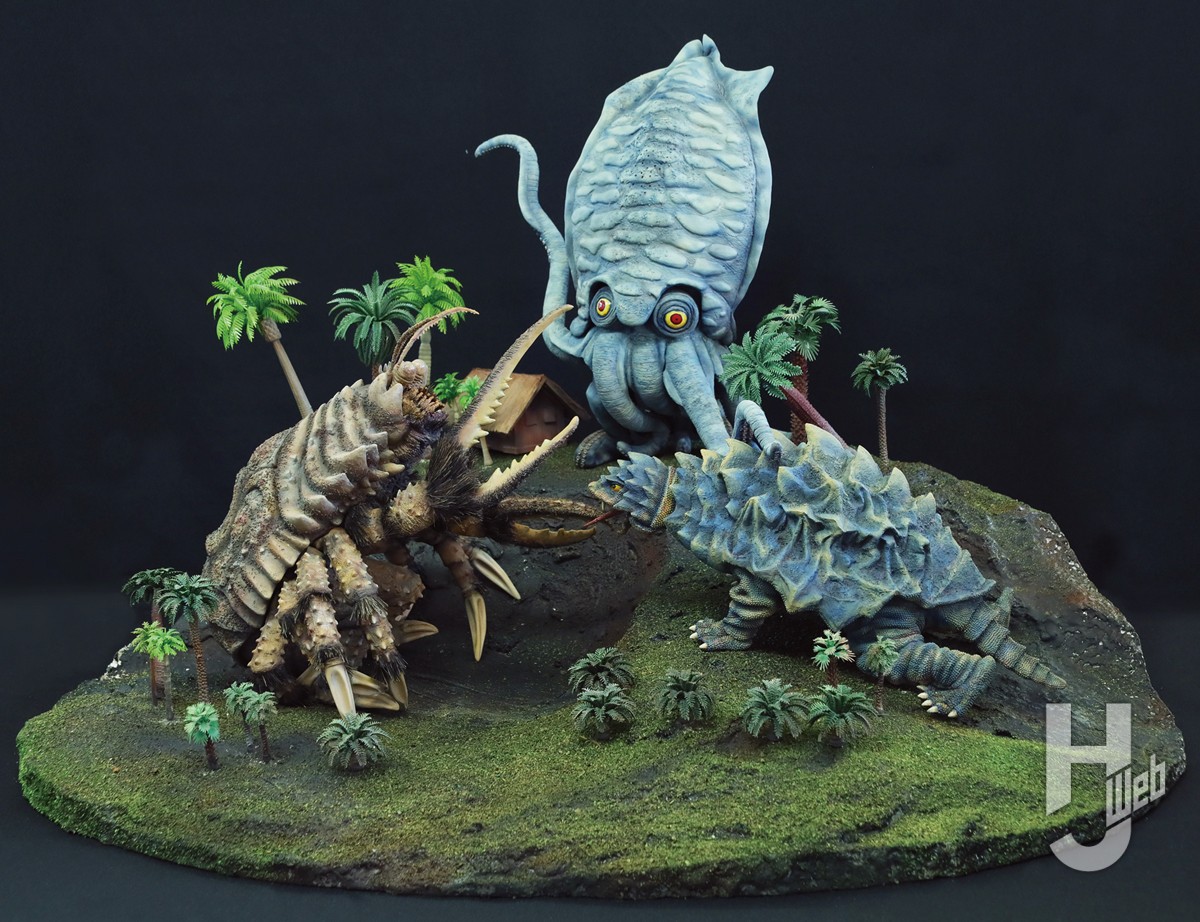 HJチャンピオンまつり】レジンシェフとうけけ団のガレージキットで