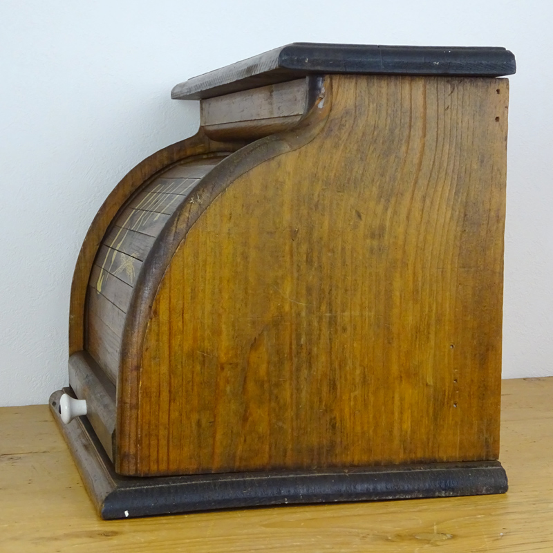ヴィンテージ 木製 ロールトップ ブレッド ボックス | アンティーク