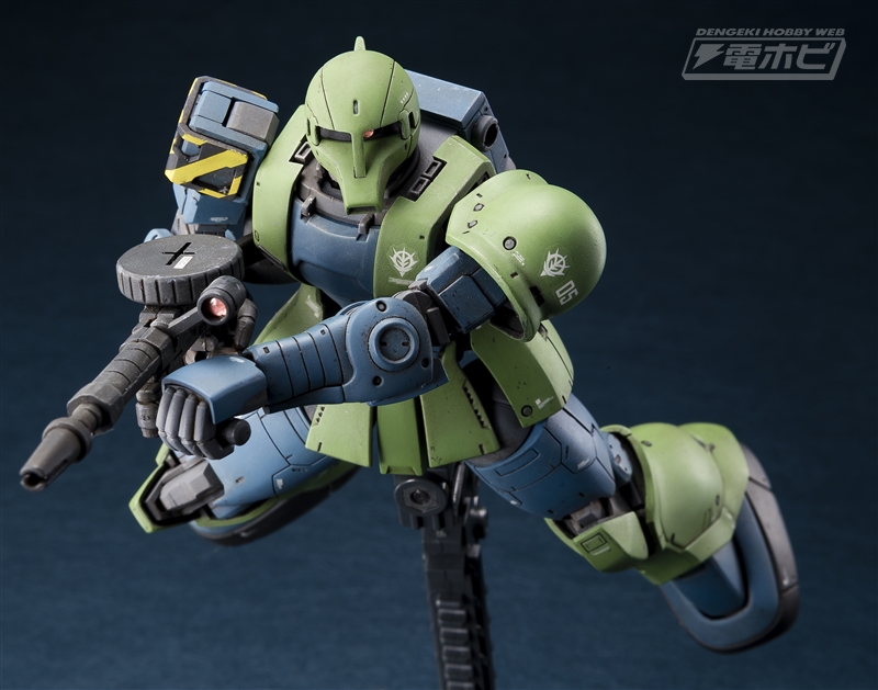 ガンプラ作例【HG 1/144 ザクI（デニム/スレンダー機）】をGASが製作