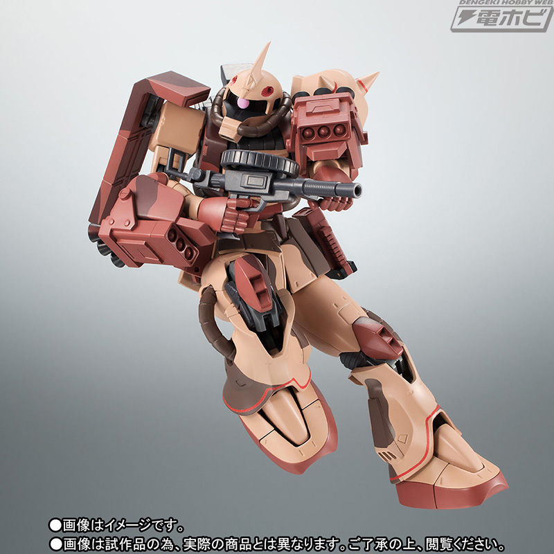 機動戦士ガンダム』カラカル隊に配備された迷彩仕様のザク・デザート