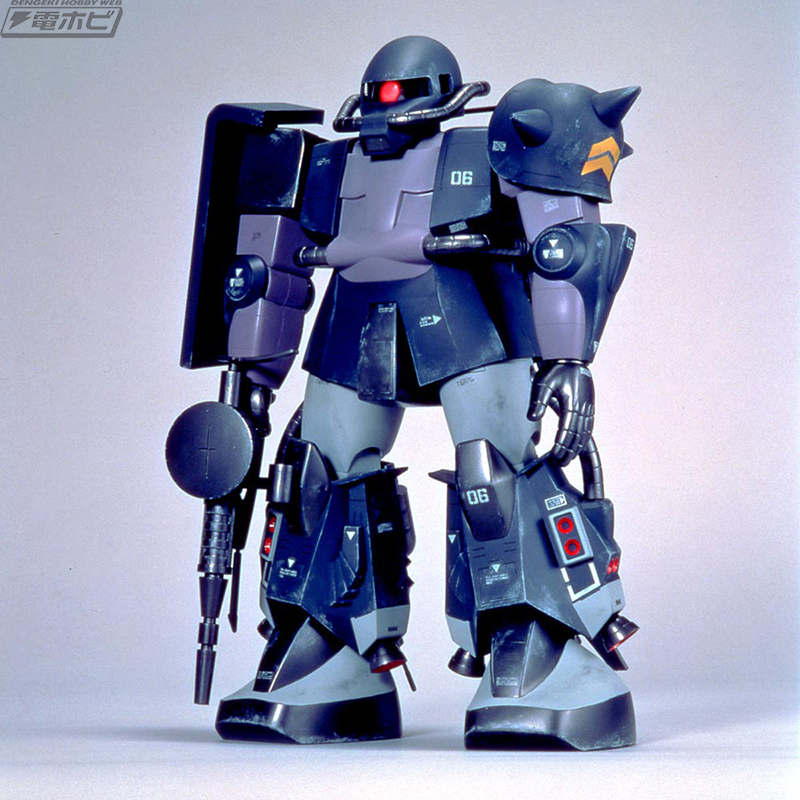ガンプラ「1/60 黒い三連星使用機 MS-06R ザクII」や「1/72 メカニック