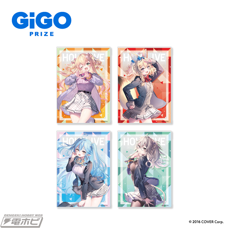 制服姿の桃鈴ねね、尾丸ポルカ、雪花ラミィ、獅白ぼたんが可愛い