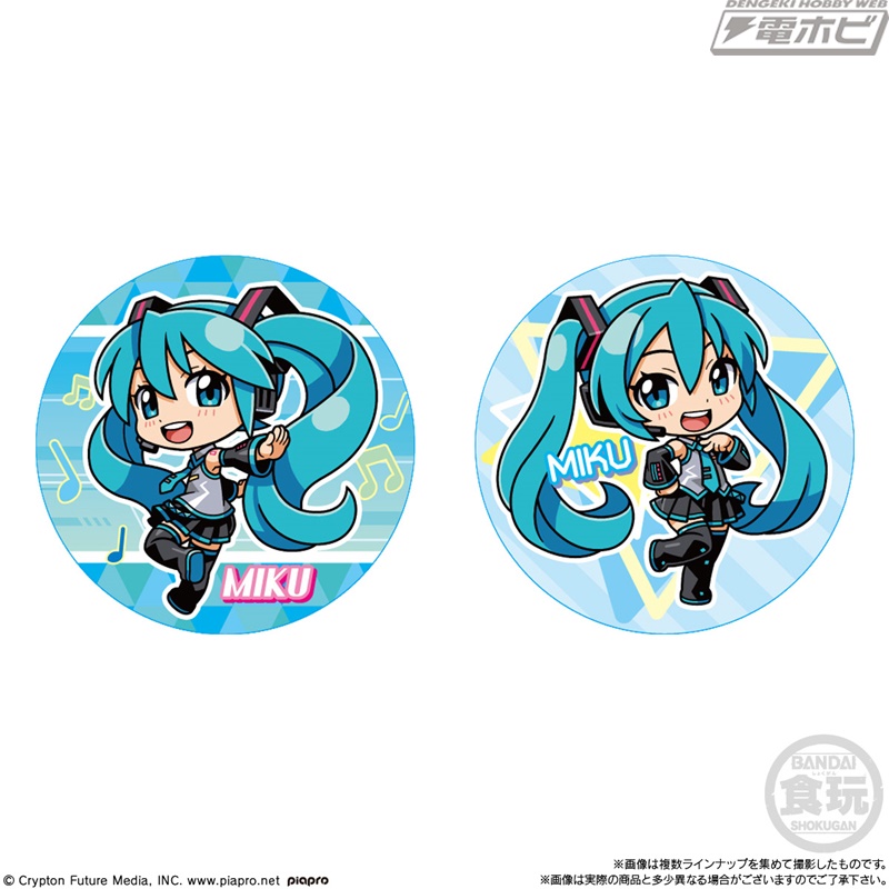 マジカルミライ 2024」仕様の初音ミクたちをデザインした缶バッジ