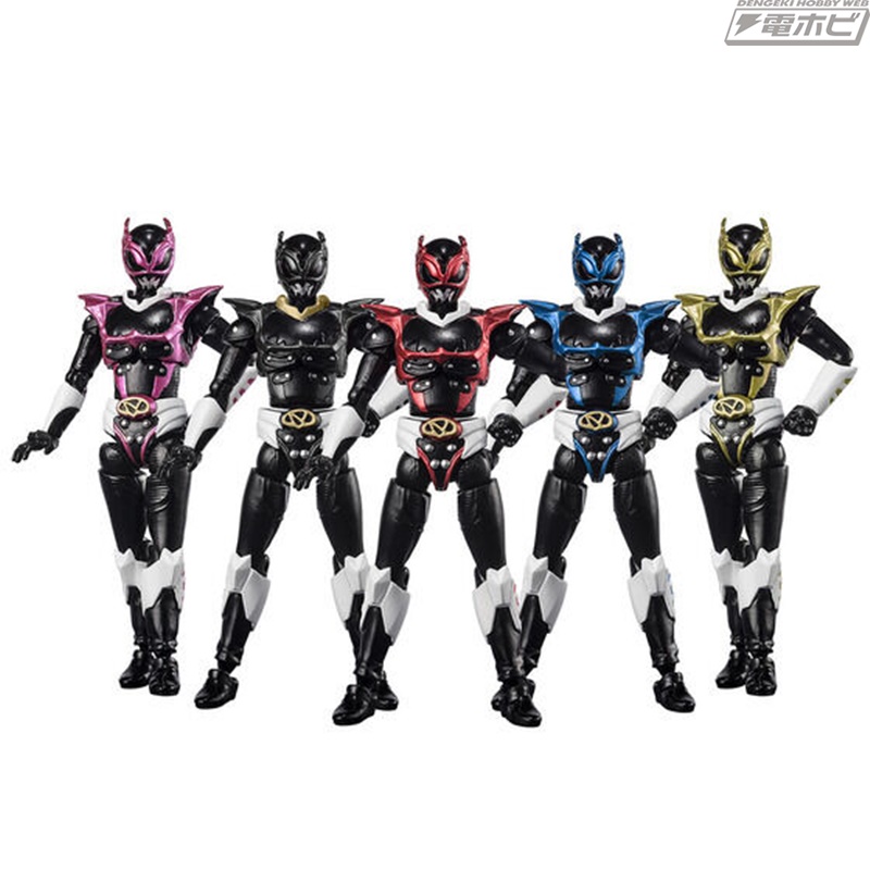 電磁戦隊メガレンジャー』より、敵戦隊「邪電戦隊ネジレンジャー」が食