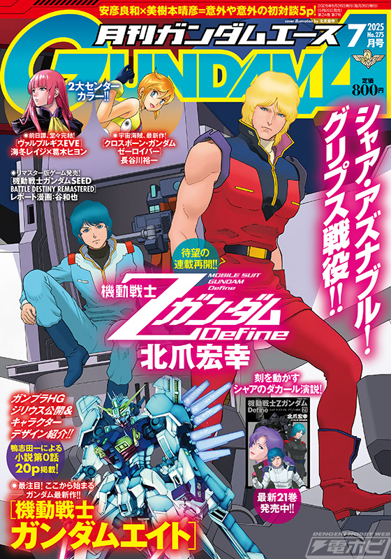 機動戦士ガンダムエイト』のキャラクターデザインや前日譚小説を掲載