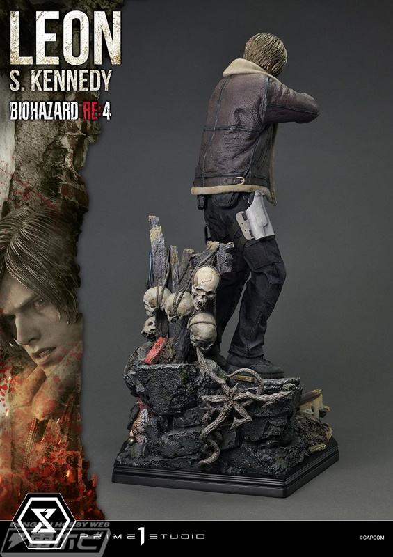 バイオハザード RE:4』レオンとチェーンソー男の1/4スケールスタチュー