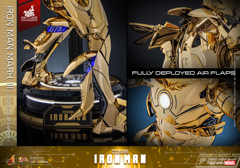アイアンマン』の「アイアンマン・マーク3」を全身ゴールドカラーで