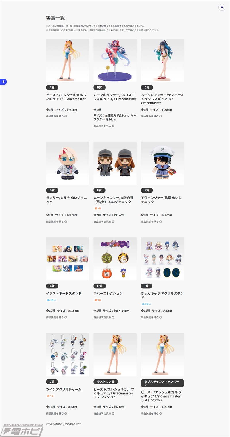 一番くじ Fate/Grand Order ～セレブサマーエクスペリエンス＆アーキ