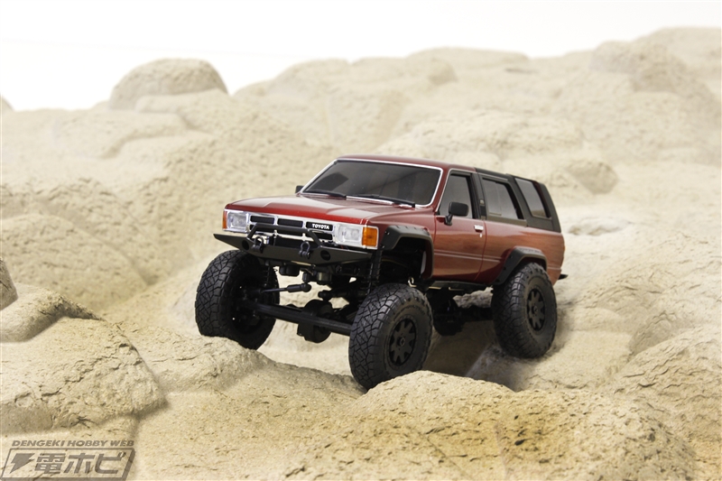 ロッククローリング走行も可能！本格R/C「京商ミニッツ4×4 トヨタ 4