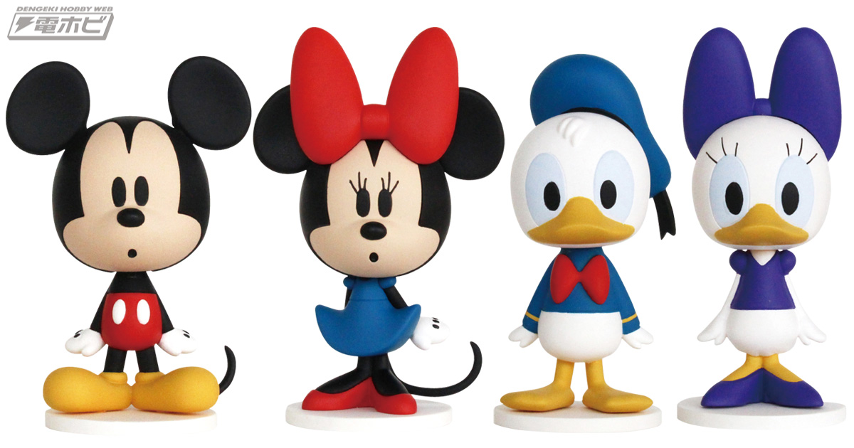 きょとん顔”が愛らしい♪ミッキー＆ミニー、ドナルド＆デイジーと2組の