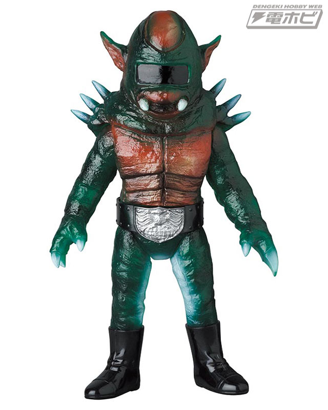 東映レトロソフビコレクションに、設定画カラーの原作版「仮面ライダー