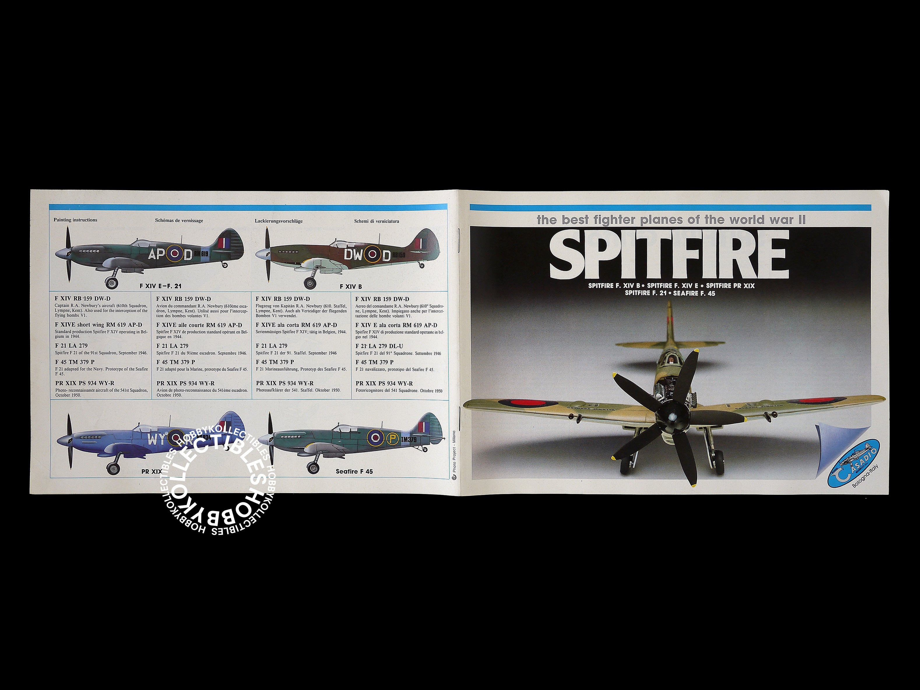 Casadio Gunze 1/48 Spitfire F.XIV E Fighter Metal Model Kit