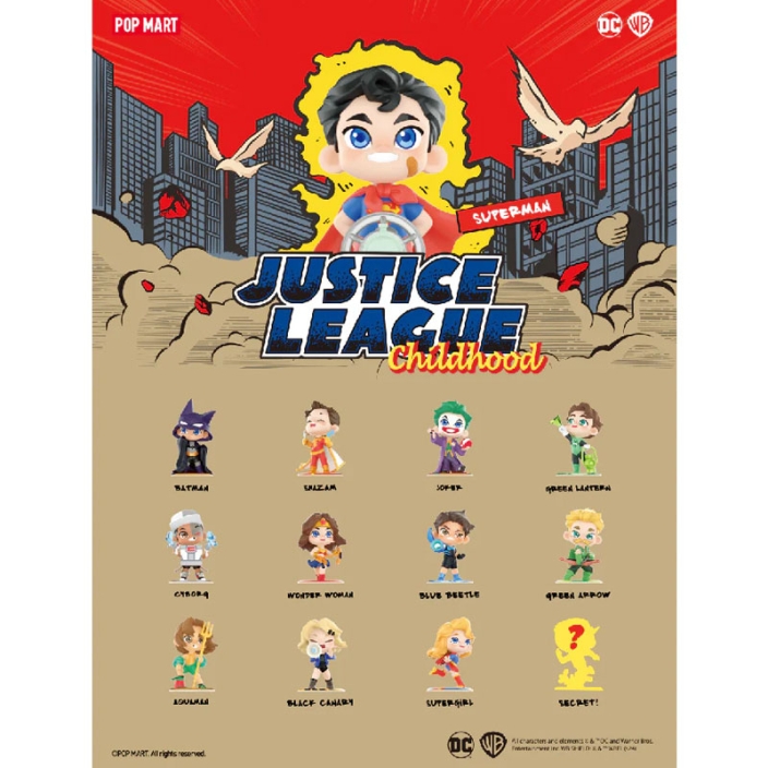 Pop Mart DC Justice League Blind Box - Childhood Series