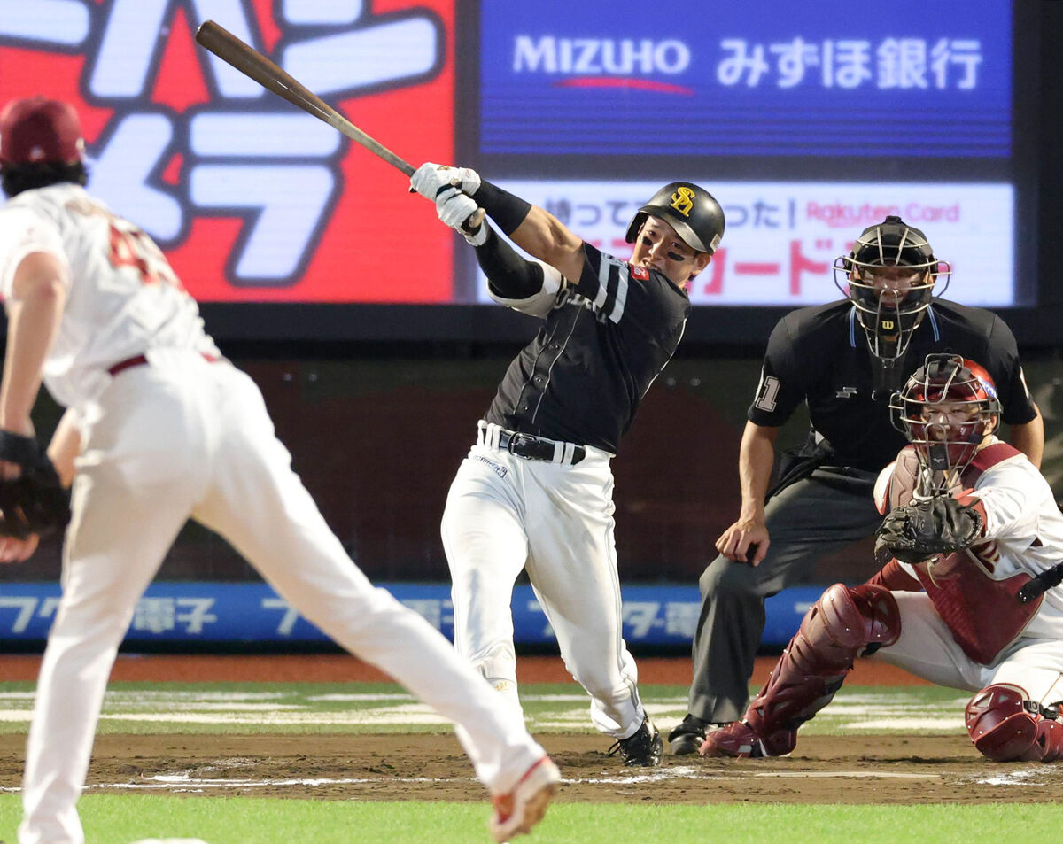 ソフトバンク】栗原陵矢が決勝二塁打も自らの三塁憤死に苦言「足遅すぎ