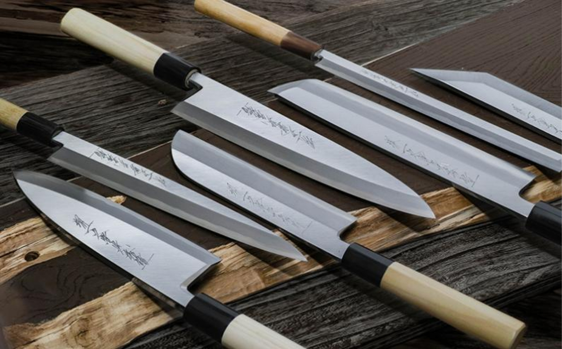 堺一文字光秀 青鋼 本霞 ハモ骨切包丁240mm