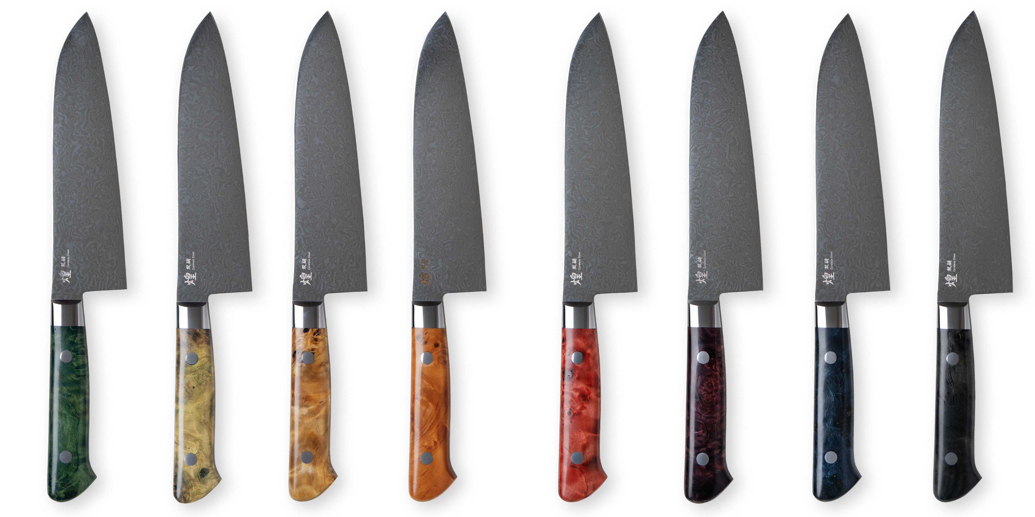 煌 -双鋼- コアレス 三徳包丁 紅蓮（ぐれん） – 堺一文字光秀