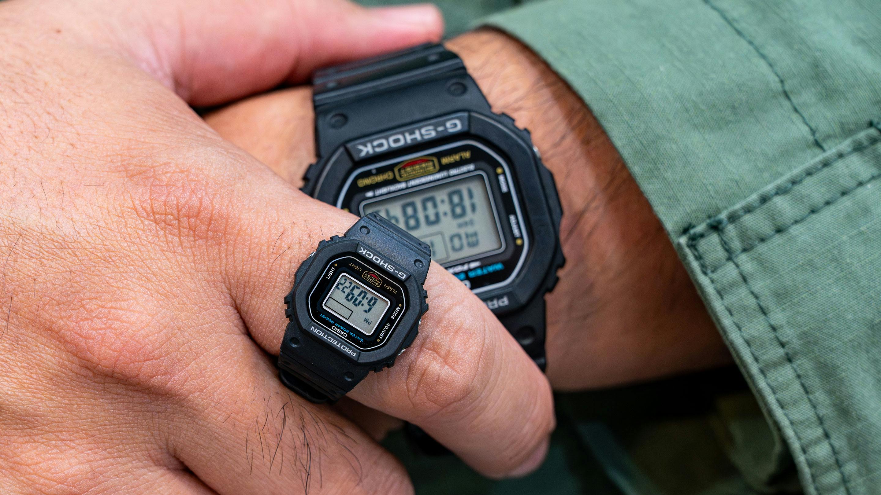 DWN-5600、リングサイズでの防水・耐衝撃構造を確立した歴代最小のG-SHOCK