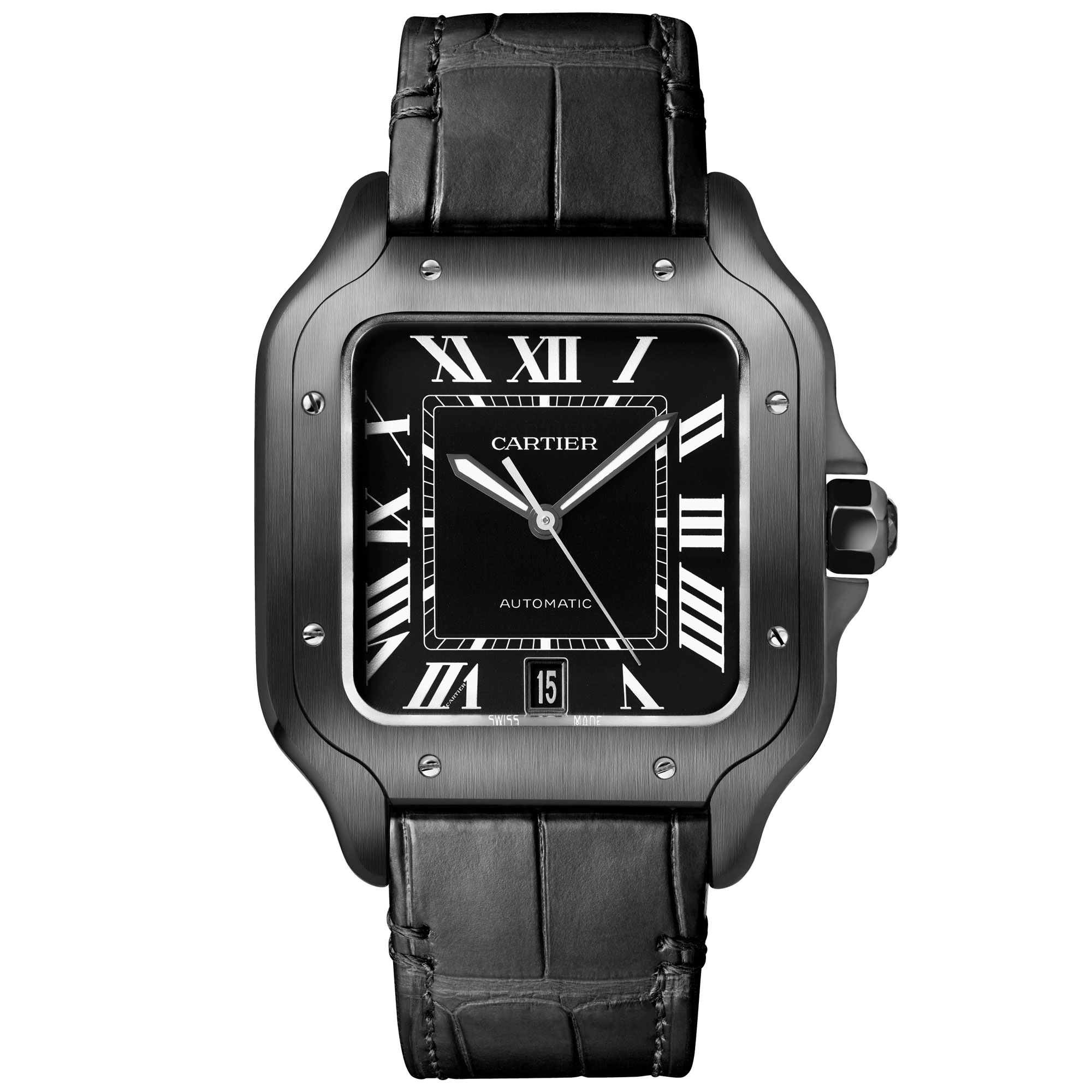 Introducing: The Cartier Santos De Cartier In All Black - Hodinkee