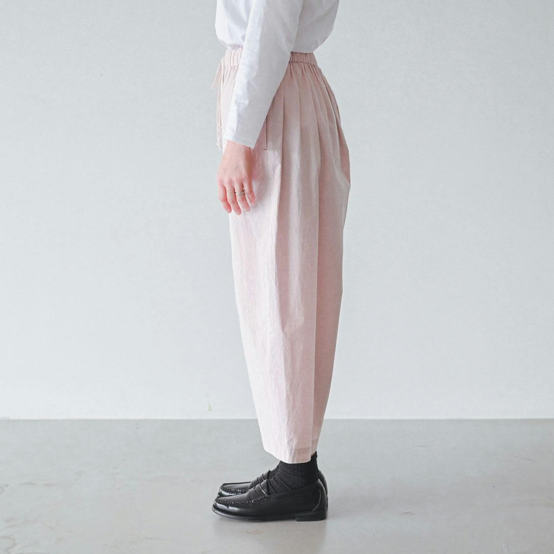 着用レビュー】髙橋美賀さんとつくったピンクのトップスとパンツを、6