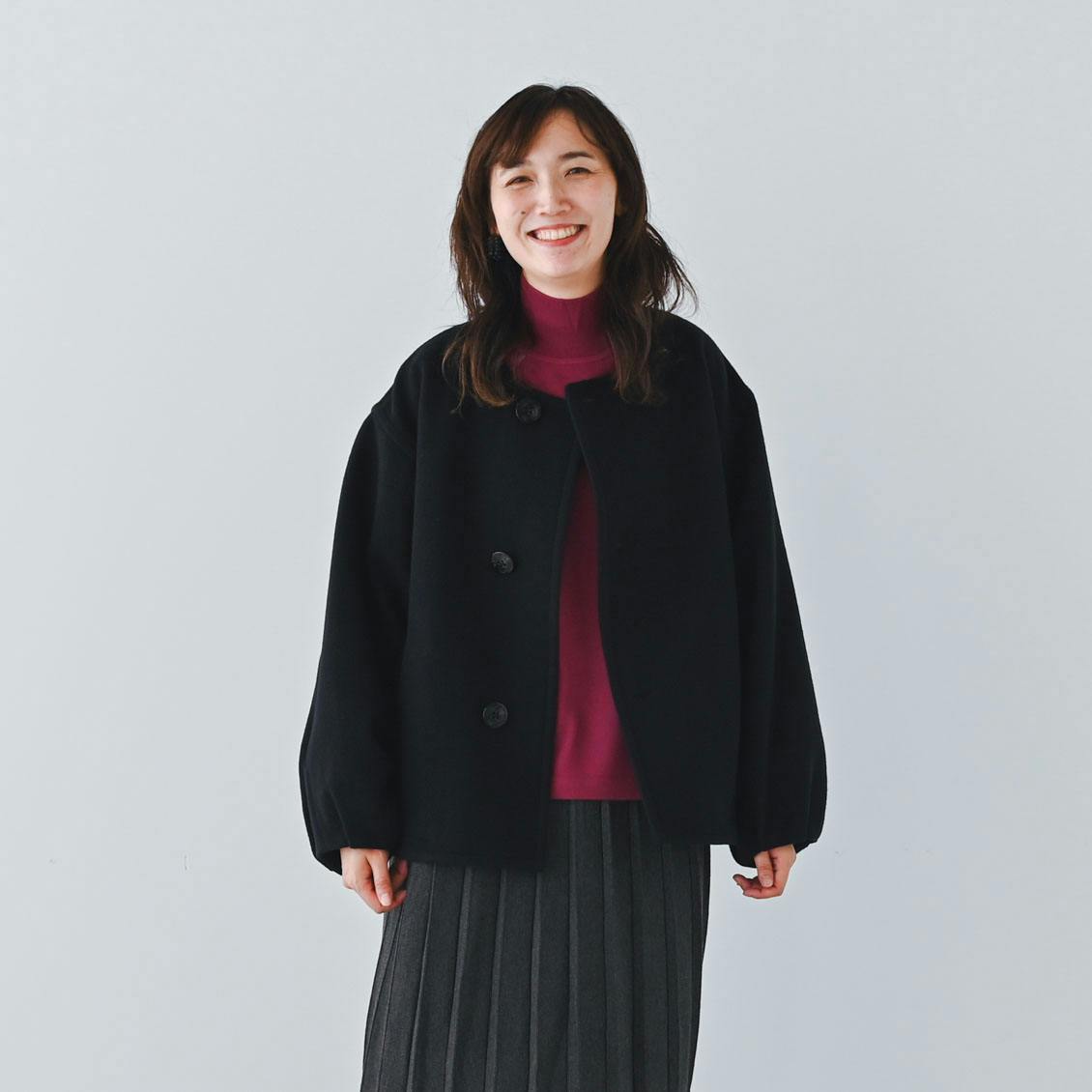 着用レビュー】ORCIVALのショートコートを、身長の異なる4人のスタッフ