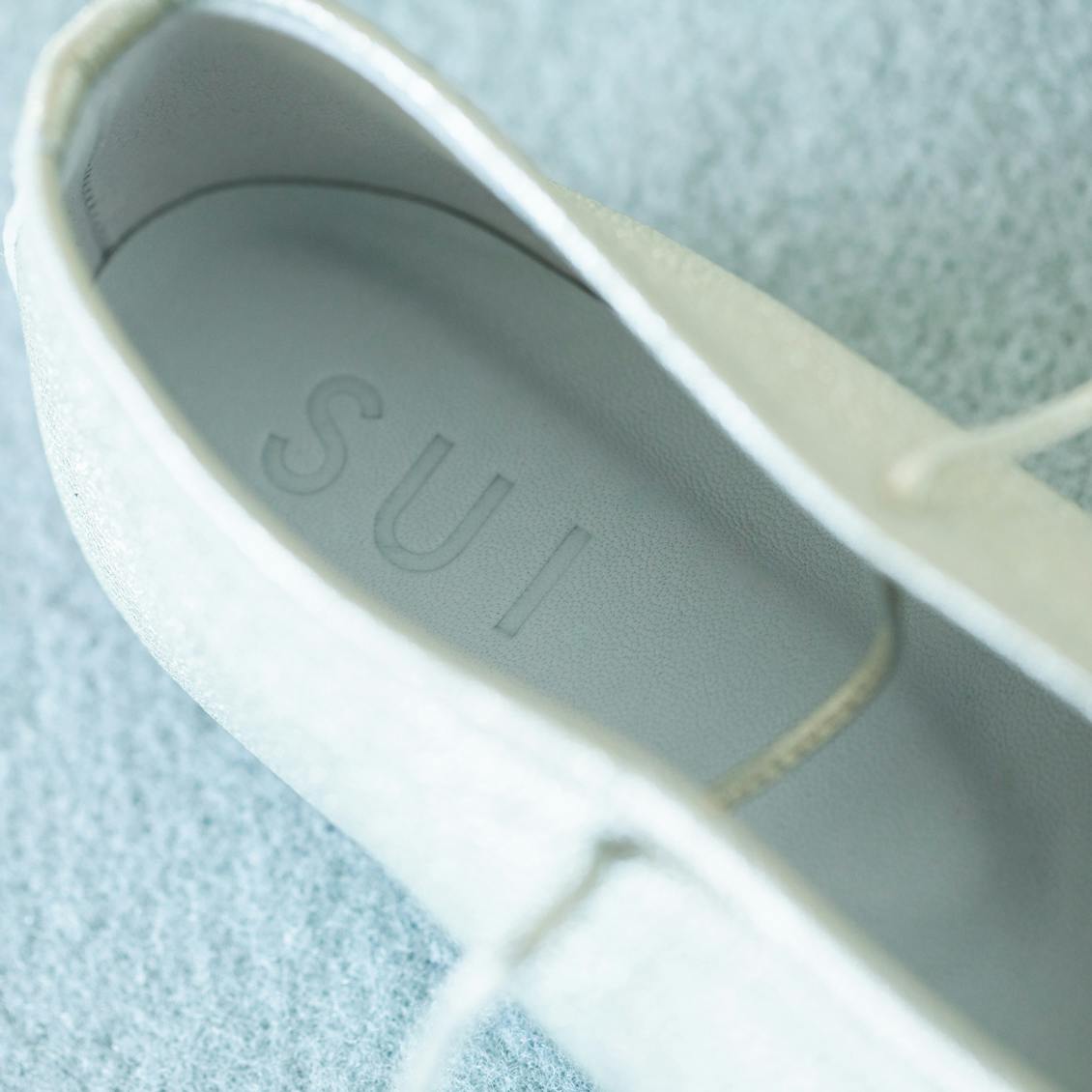 SUI / スイ / レースアップシューズ / ブラック・シルバー（全6サイズ