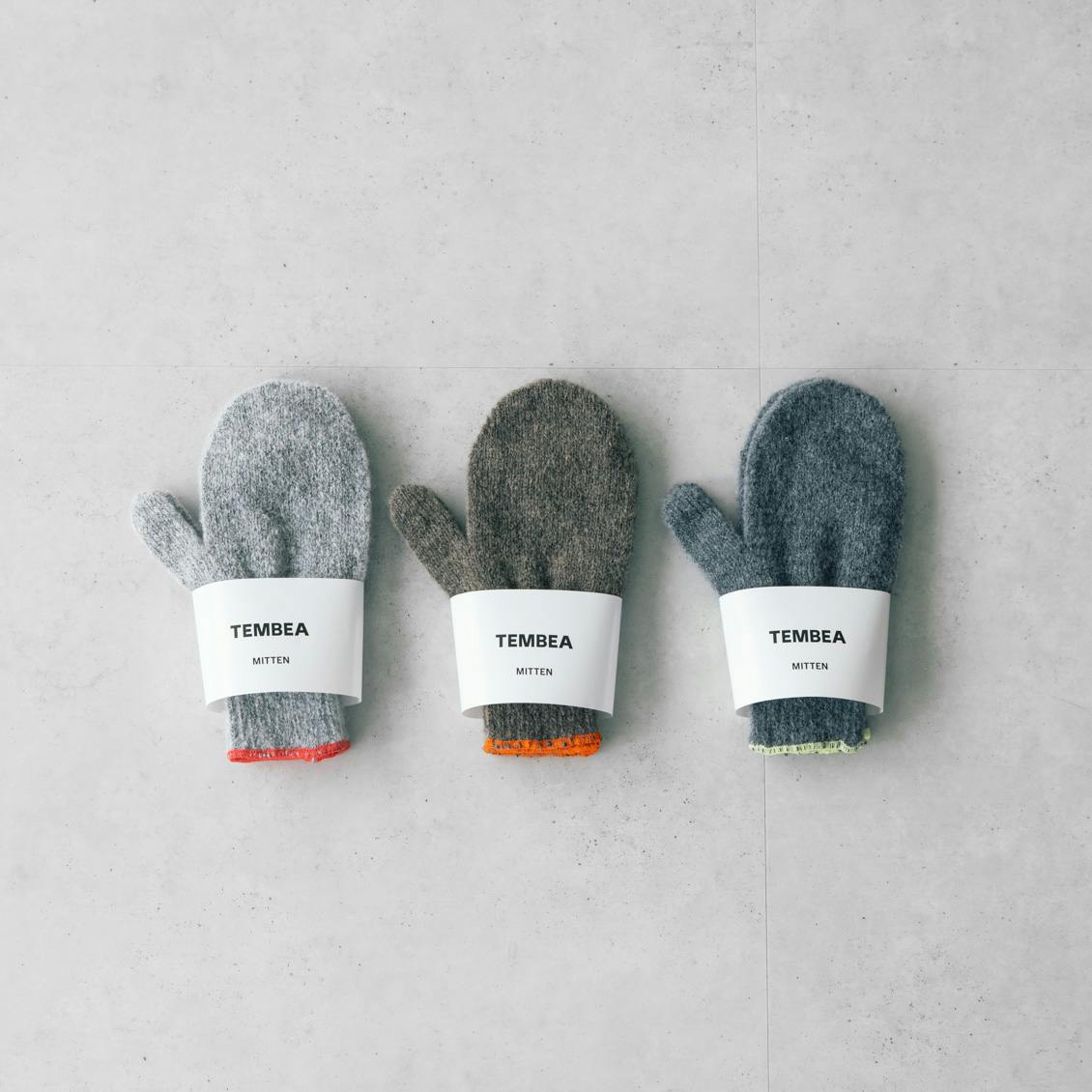 TEMBEA BIG MITTEN グレー Gunte 手袋 TEMBEA BIG MITTEN グレー Gunte