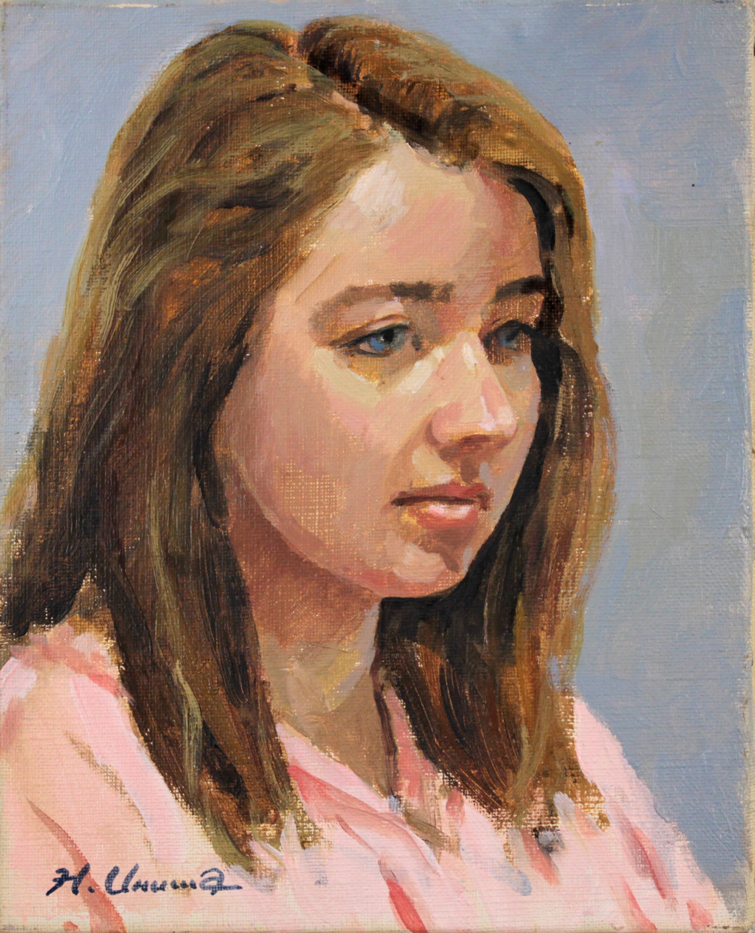 鵜沼人士 『ジョアン』 油彩画 - 北海道画廊