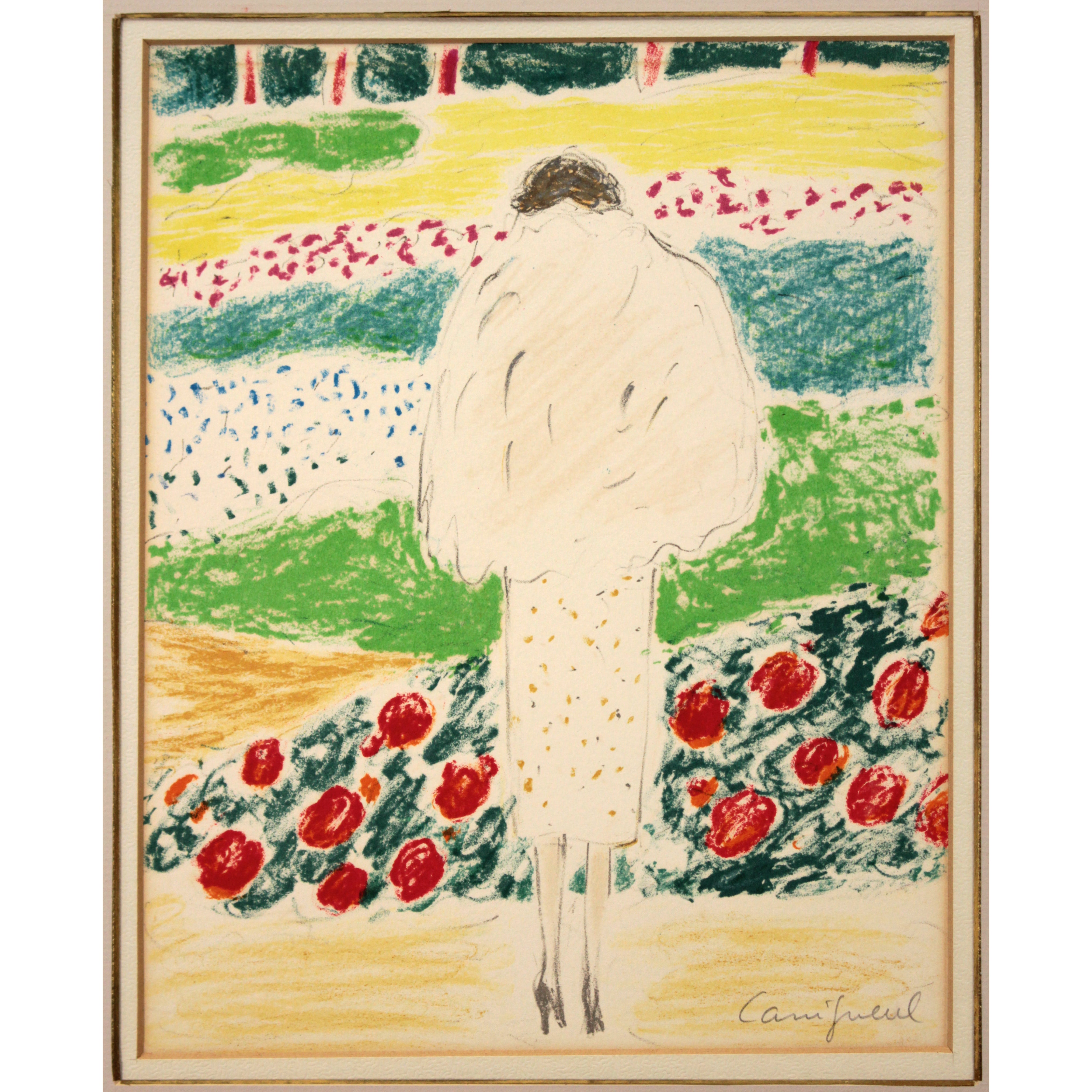 ジャン＝ピエール・カシニョール 『公園（PARC）』 リトグラフ