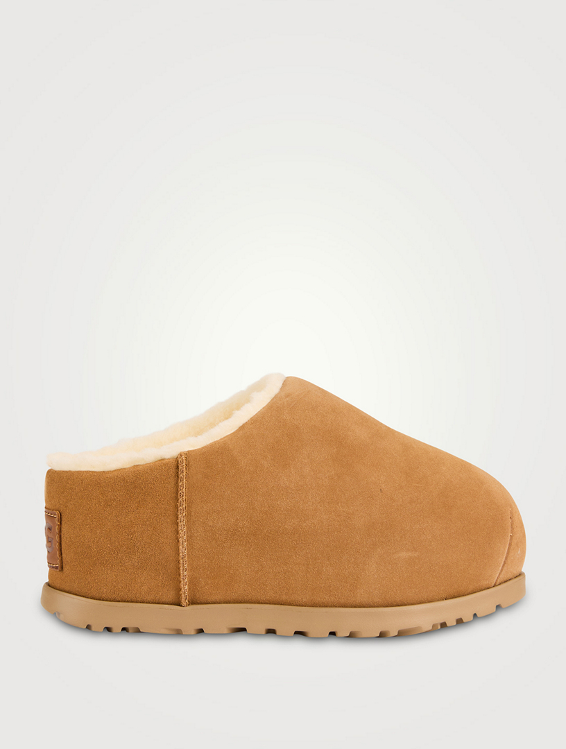 UGG Pumped Suede Platform Slides | Holt Renfrew