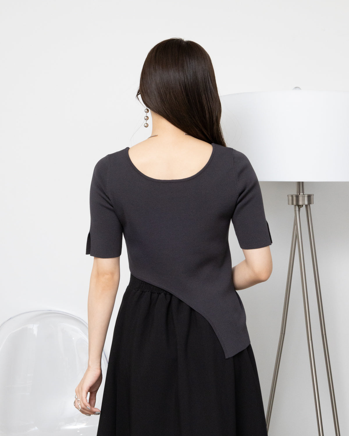 2WAYアシンメトリーニット | hollis